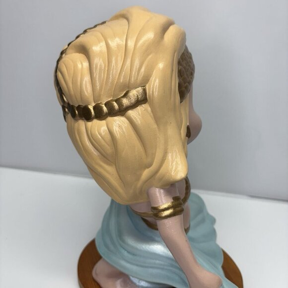 Belly Dancer Smiley Blond Girl Ceramic Atlantic Mold 12" Tall Glitter Uncommon - Picture 10 of 16